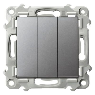 Łącznik potrójny Szary Mat. Ospel SZAFIR - ŁP-13Z/m/70