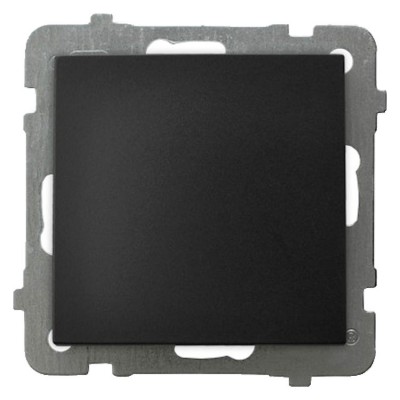 Łącznik jednobiegunowy Czarny Metalik Ospel AS - ŁP-1G/m/33