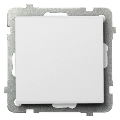 Łącznik jednobiegunowy Biały Mat Ospel SONATA - ŁP-1R/m/75