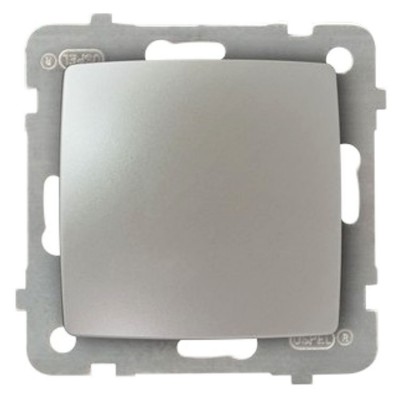 Łącznik jednobiegunowy Srebrny Perłowy Ospel KARO - ŁP-1S/m/43