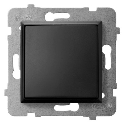 Łącznik jednobiegunowy Czarny Metalik Ospel ARIA - ŁP-1U/m/33