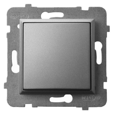 Łącznik jednobiegunowy Szary Mat. Ospel ARIA - ŁP-1U/m/70