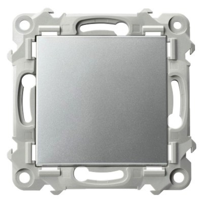 Łącznik jednobiegunowy Srebro Ospel SZAFIR - ŁP-1Z/m/18