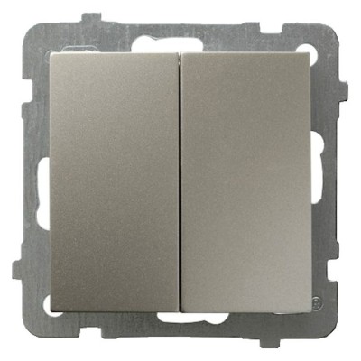 Łącznik dwugrupowy świecznikowy Satyna Light Ospel AS - ŁP-2G/m/45