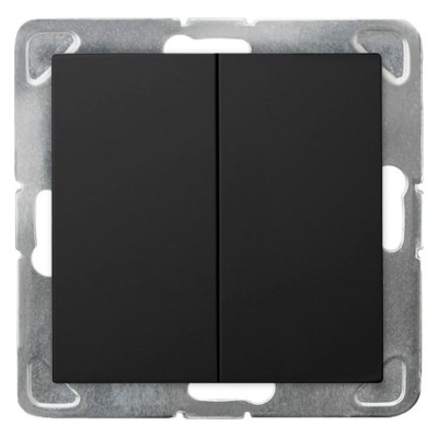 Łącznik dwugrupowy świecznikowy Czarny Metalik Ospel IMPRESJA - ŁP-2Y/m/33