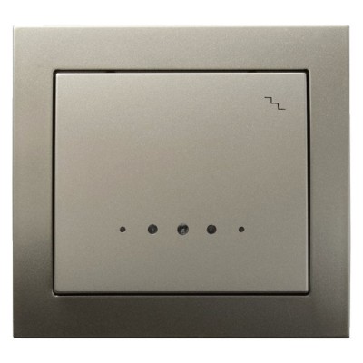 Łącznik schodowy z podświetleniem niebieskim Satyna Light Ospel KIER - ŁP-3WS/45