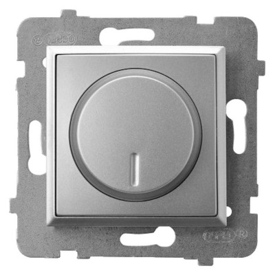 ŁP-8U/m/18 Ściemniacz przyciskowo-obrotowy przystosowany do obciążenia żarowego i halogenowego Srebro