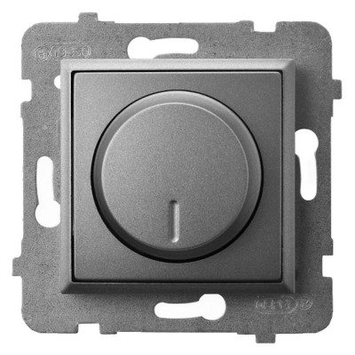 ŁP-8U/m/70 Ściemniacz przyciskowo-obrotowy przystosowany do obciążenia żarowego i halogenowego Szary Mat.