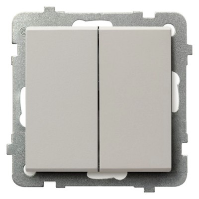 Łącznik schodowy + jednobiegunowy Kaszmir Ospel SONATA - ŁP-9R/m/82