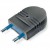 SCAME Wtyczka płaska 10A 2P 230V IP20 /Czarny/