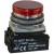 PROMET Lampka sygnalizacyjna NEF30 24-230V AC/DC z kloszem płaskim /Czerwony/