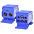Blok rozdzielczy EDBM-1/N 160A 2x 4-50 mm² + 3x 2,5-25 mm² + 4x 2,5-16 mm² /Niebieski/ Eti