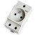 RGB TECHNIK Gniazdo na szynę TH35 16A 230V 1-fazowe z uziemieniem GN-35