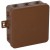 VIPLAST Puszka natynkowa hermetyczna IP54 odgałęźna V7 /100x100x41mm/ Brązowy