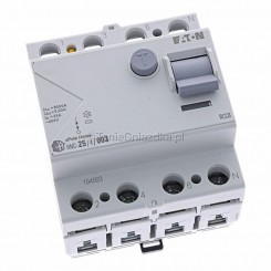 EATON 194693 Wyłącznik różnicowoprądowy HNC-25/4/003 25A 0,03A 30mA 6kA 4P /Typ AC/