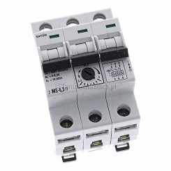 EATON 248410 Wyłącznik silnikowy Z-MS-6,3/3 4,0-6,3A 2,2kW 10kA 3P zaciski śrubowe