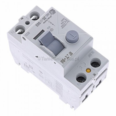 Wyłącznik różnicowoprądowy HNC-252003 25A 0,03A 30mA 6kA 2P Typ AC 194690 Eaton