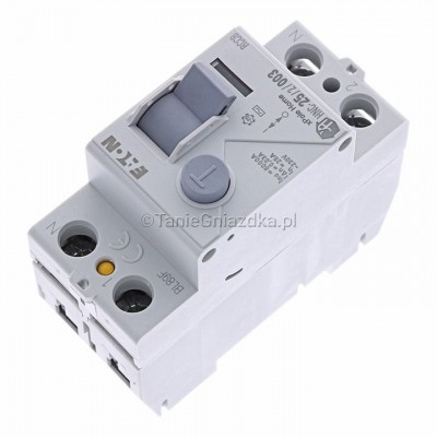 Wyłącznik różnicowoprądowy HNC-252003 25A 0,03A 30mA 6kA 2P Typ AC 194690 Eaton