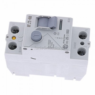 Wyłącznik różnicowoprądowy HNC-252003 25A 0,03A 30mA 6kA 2P Typ AC 194690 Eaton