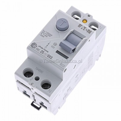 Wyłącznik różnicowoprądowy HNC-252003 25A 0,03A 30mA 6kA 2P Typ AC 194690 Eaton