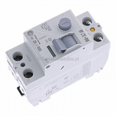 Wyłącznik różnicowoprądowy HNC-252003 25A 0,03A 30mA 6kA 2P Typ AC 194690 Eaton