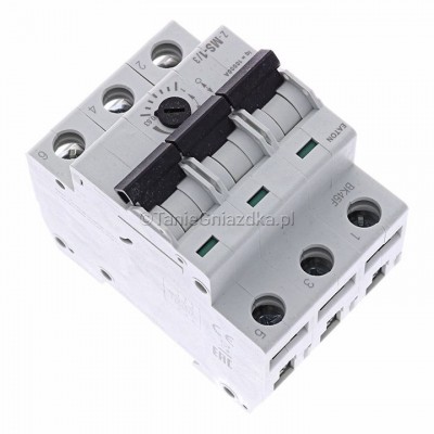 Wyłącznik silnikowy Z-MS-1,0/3 0,63‑1A 0,25kW 10kA 3P zaciski śrubowe Eaton