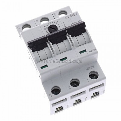Wyłącznik silnikowy Z-MS-1,0/3 0,63‑1A 0,25kW 10kA 3P zaciski śrubowe Eaton