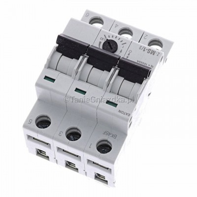 Wyłącznik silnikowy Z-MS-1,0/3 0,63‑1A 0,25kW 10kA 3P zaciski śrubowe Eaton