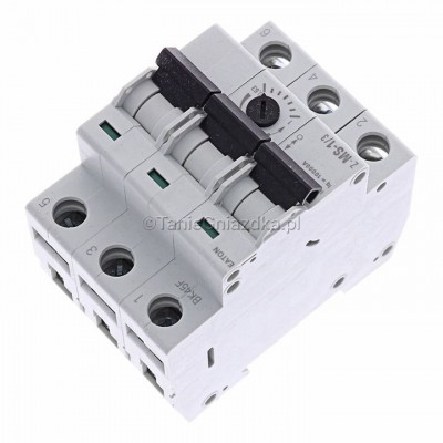Wyłącznik silnikowy Z-MS-1,0/3 0,63‑1A 0,25kW 10kA 3P zaciski śrubowe Eaton