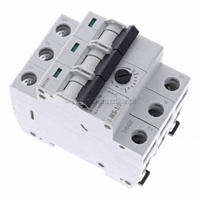 Wyłącznik silnikowy Z-MS-1,0/3 0,63‑1A 0,25kW 10kA 3P zaciski śrubowe Eaton