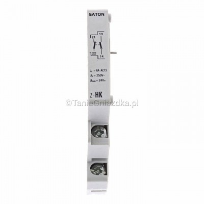 Styk pomocniczy 3A 0.5M 230V AC 1Z+1R Z-HK Eaton