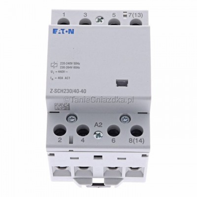 Eaton 248852 Stycznik modułowy Z-SCH230/40-40 40A 4Z 3M 230V AC 4015082488529