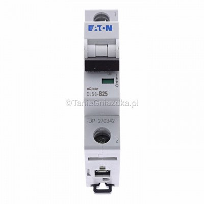 Eaton Wyłącznik nadprądowy B 25A 1M 1P 6kA 270342 CLS6-B25-DP
