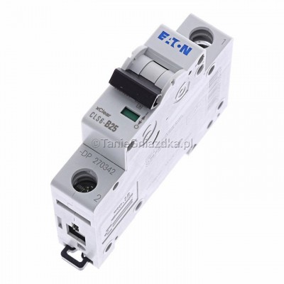 Eaton Wyłącznik nadprądowy B 25A 1M 1P 6kA 270342 CLS6-B25-DP