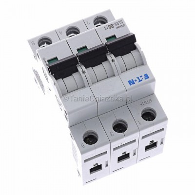 Eaton Wyłącznik nadprądowy B 6A 3M 3P 6kA 270405 CLS6-B6/3-DP