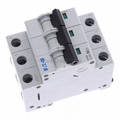Eaton Wyłącznik nadprądowy B 6A 3M 3P 6kA 270405 CLS6-B6/3-DP