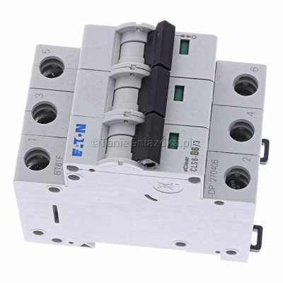 Eaton Wyłącznik nadprądowy B 6A 3M 3P 6kA 270405 CLS6-B6/3-DP