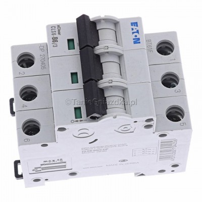 Eaton Wyłącznik nadprądowy B 6A 3M 3P 6kA 270405 CLS6-B6/3-DP