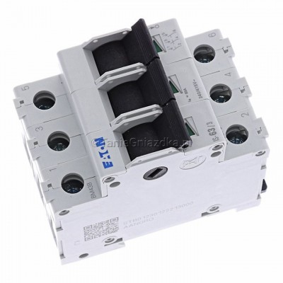 Rozłącznik izolacyjny modułowy IS- 63/3 63A 415V AC 3P 3Z Eaton