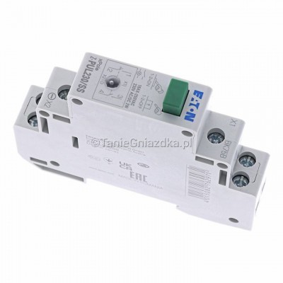 Przycisk modułowy zielony + dioda 16A 2Z 1M 230V AC/DC Z-PUL230/SS Eaton