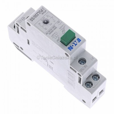 Przycisk modułowy zielony + dioda 16A 2Z 1M 230V AC/DC Z-PUL230/SS Eaton