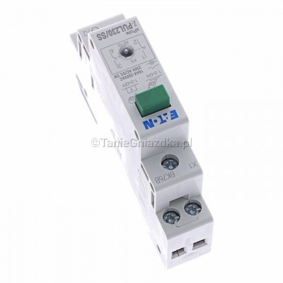 Przycisk modułowy zielony + dioda 16A 2Z 1M 230V AC/DC Z-PUL230/SS Eaton