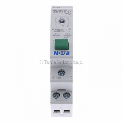 Przycisk modułowy zielony + dioda 16A 2Z 1M 230V AC/DC Z-PUL230/SS Eaton