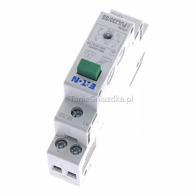 Przycisk modułowy zielony + dioda 16A 2Z 1M 230V AC/DC Z-PUL230/SS Eaton