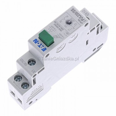 Przycisk modułowy zielony + dioda 16A 2Z 1M 230V AC/DC Z-PUL230/SS Eaton