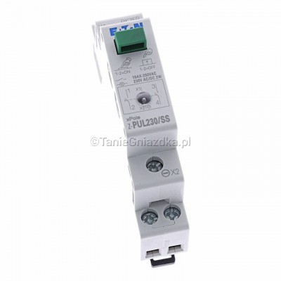 Przycisk modułowy zielony + dioda 16A 2Z 1M 230V AC/DC Z-PUL230/SS Eaton